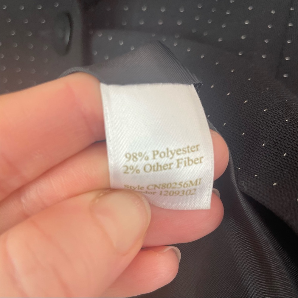 Caslon Black & White Dot Pinstripe Single-Breasted Blazer Jacket - Picture 5 of 6